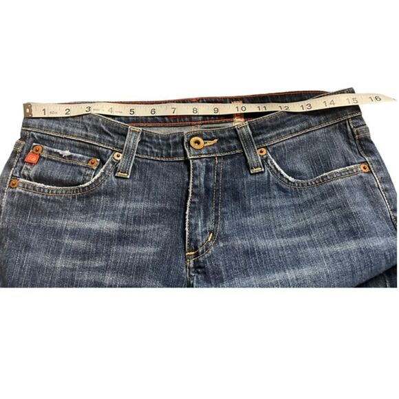 BIG STAR Bootcut Denim Blue Jeans Size 30x32 Distressed Frayed Stretch Low Rise - Picture 8 of 11